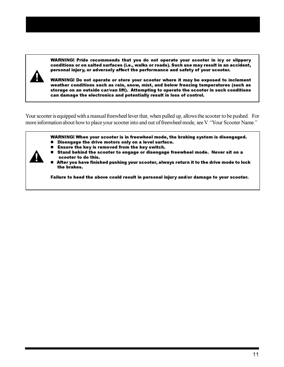 Pride Mobility Victory XL User Manual | Page 11 / 39