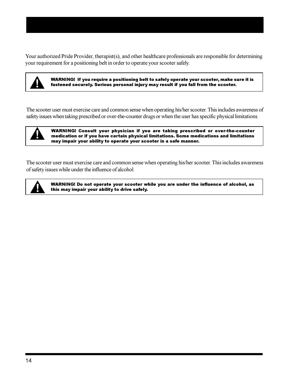 Pride Mobility Victory XL User Manual | Page 14 / 39