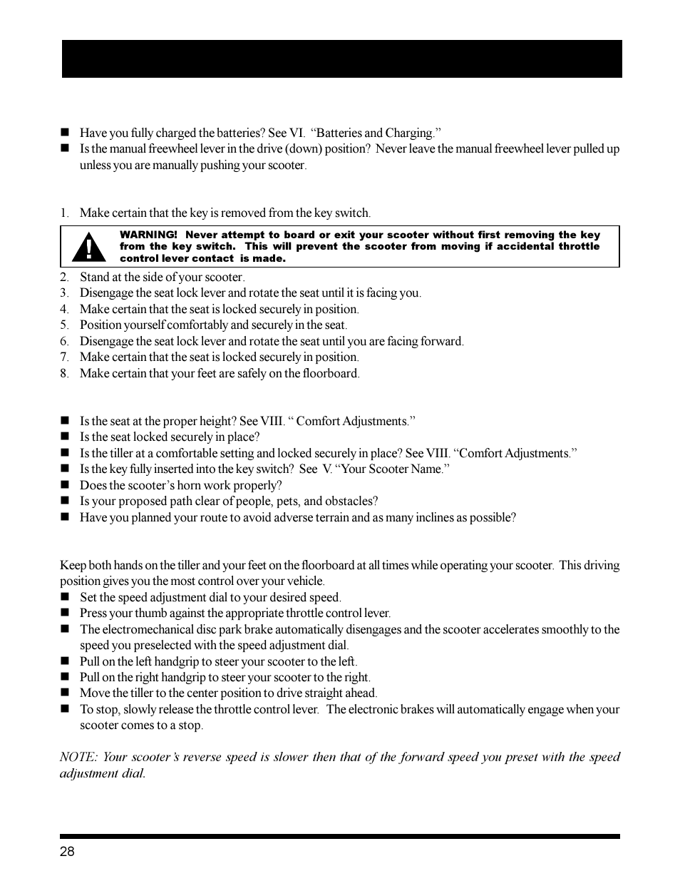 Pride Mobility Victory XL User Manual | Page 28 / 39