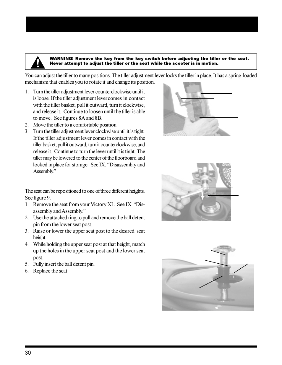 Pride Mobility Victory XL User Manual | Page 30 / 39