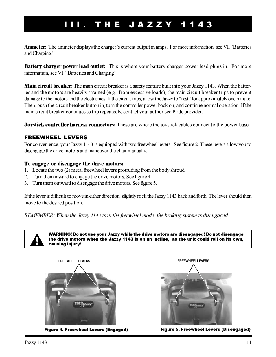 Pride Mobility Jazzy 1143 User Manual | Page 11 / 34