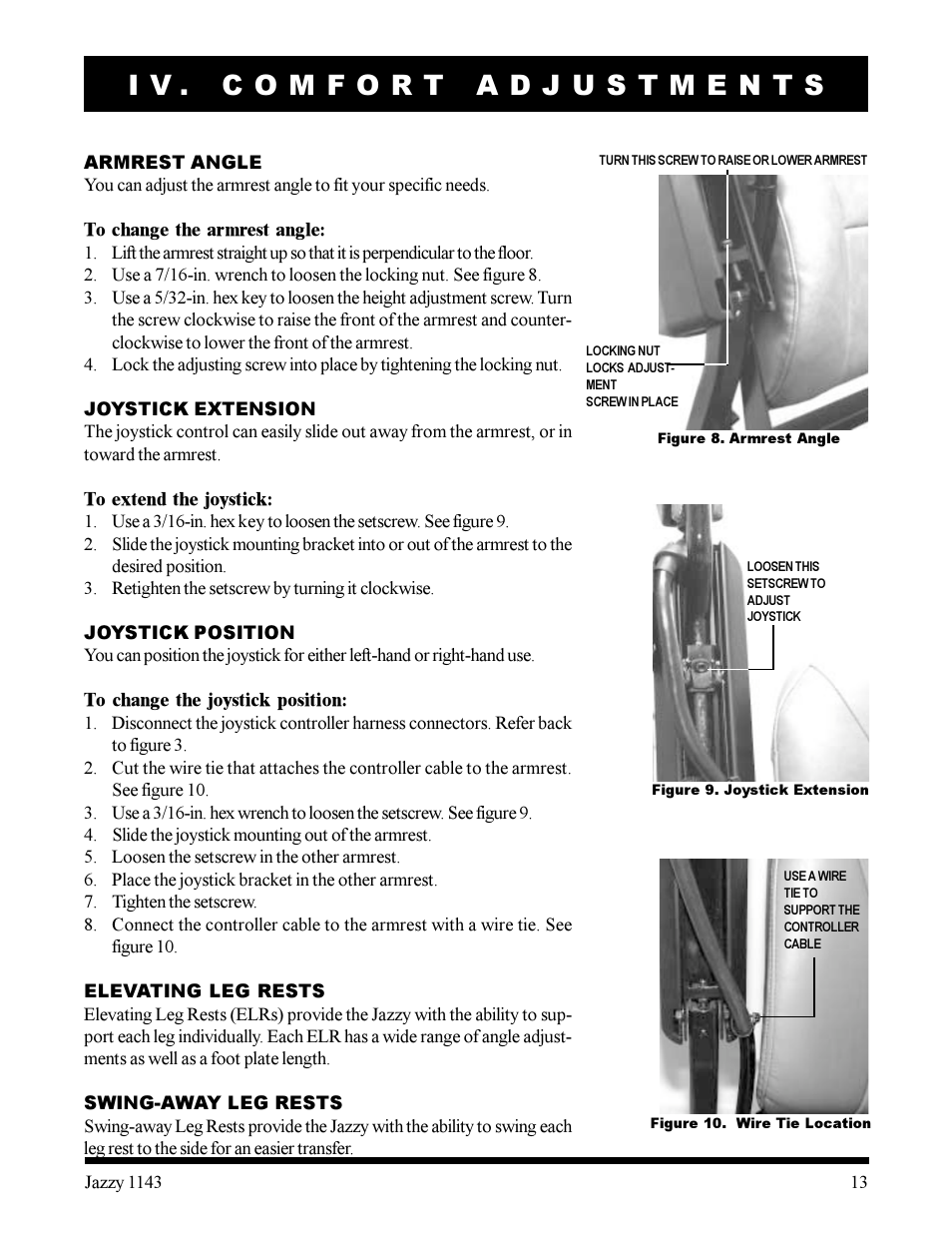 Pride Mobility Jazzy 1143 User Manual | Page 13 / 34