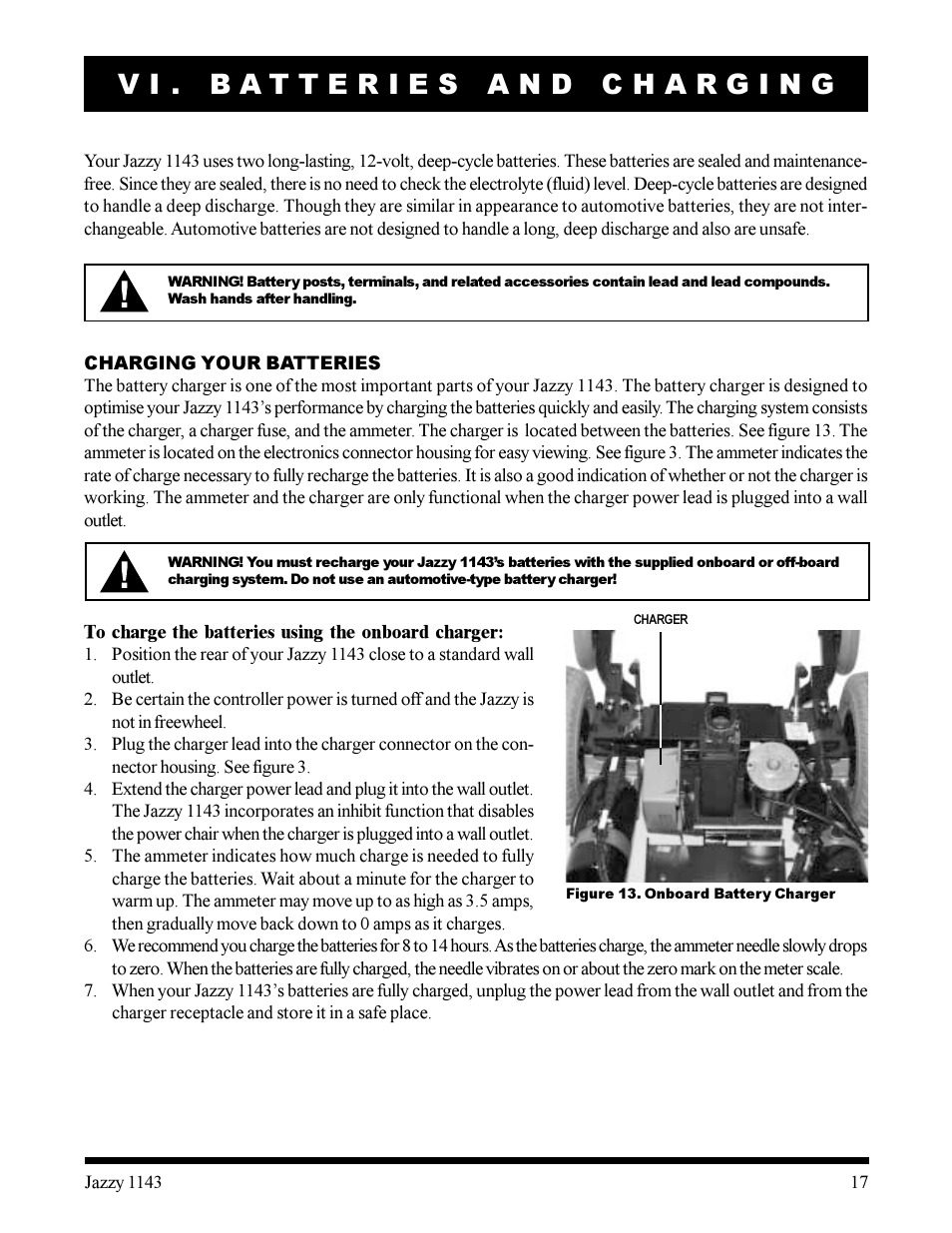 Pride Mobility Jazzy 1143 User Manual | Page 17 / 34