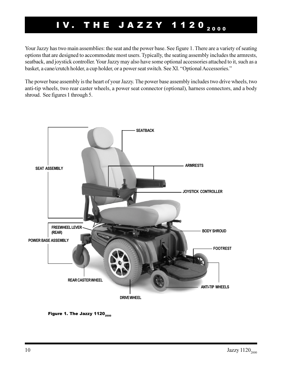 Pride Mobility jazzy 1120 User Manual | Page 10 / 49