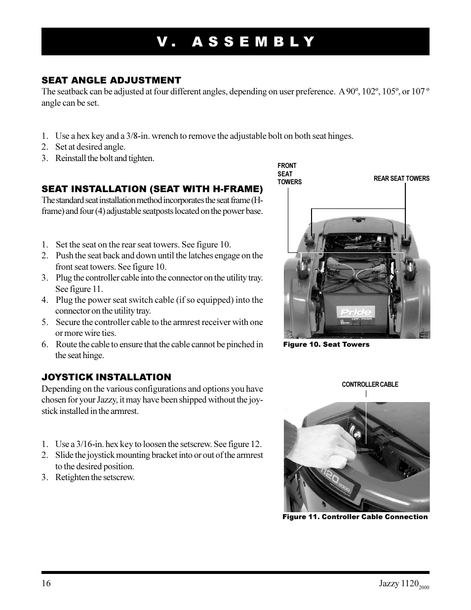 Pride Mobility jazzy 1120 User Manual | Page 16 / 49