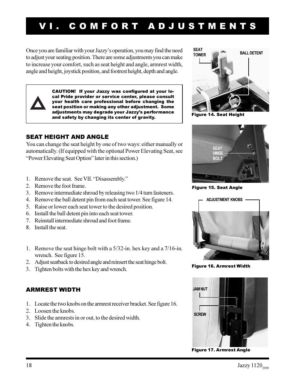 Pride Mobility jazzy 1120 User Manual | Page 18 / 49