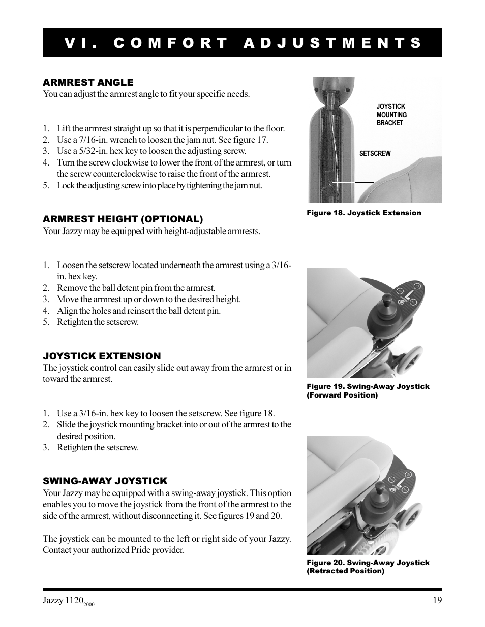 Pride Mobility jazzy 1120 User Manual | Page 19 / 49