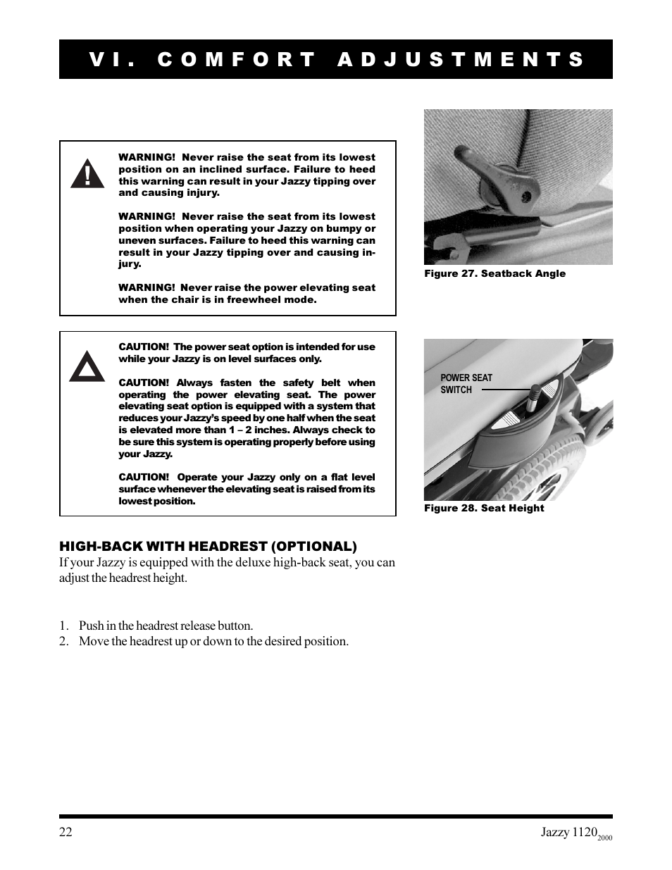 Pride Mobility jazzy 1120 User Manual | Page 22 / 49