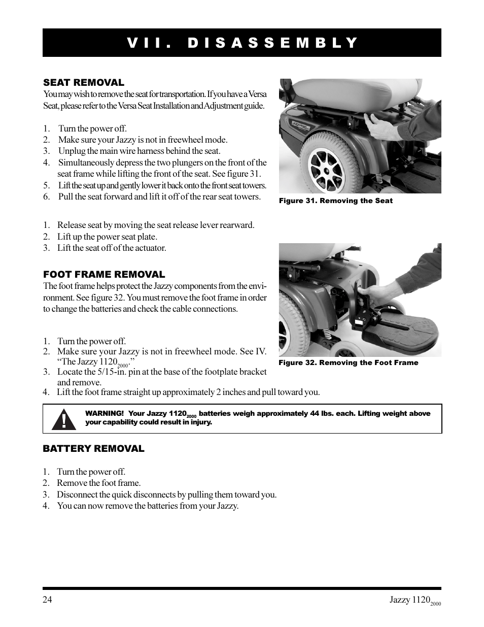 Pride Mobility jazzy 1120 User Manual | Page 24 / 49