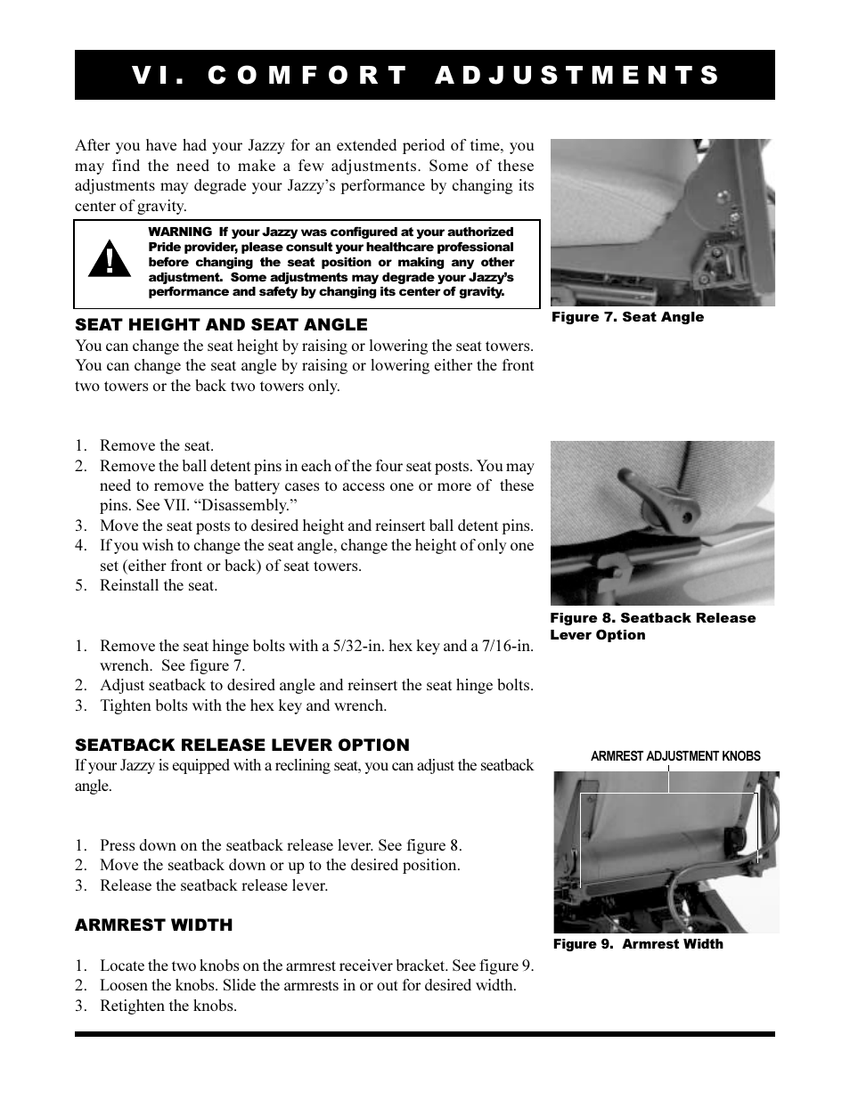 Pride Mobility Jazzy 1105 User Manual | Page 21 / 47