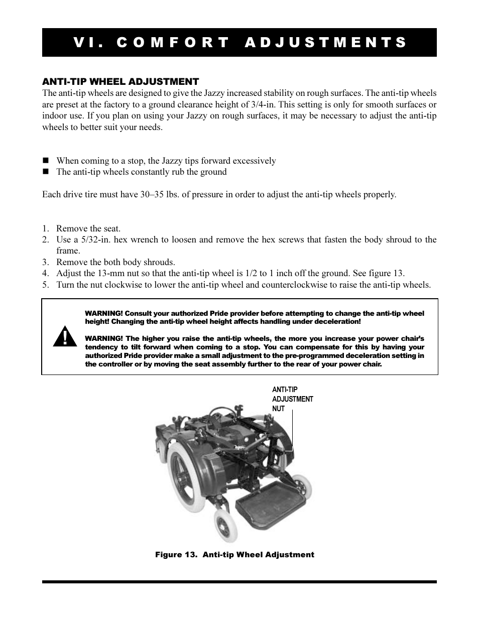 Pride Mobility Jazzy 1105 User Manual | Page 24 / 47