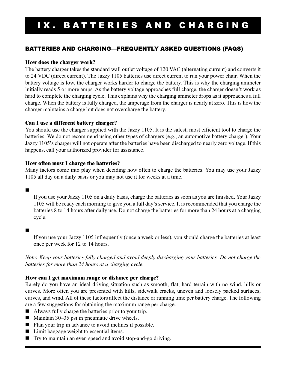 Pride Mobility Jazzy 1105 User Manual | Page 32 / 47