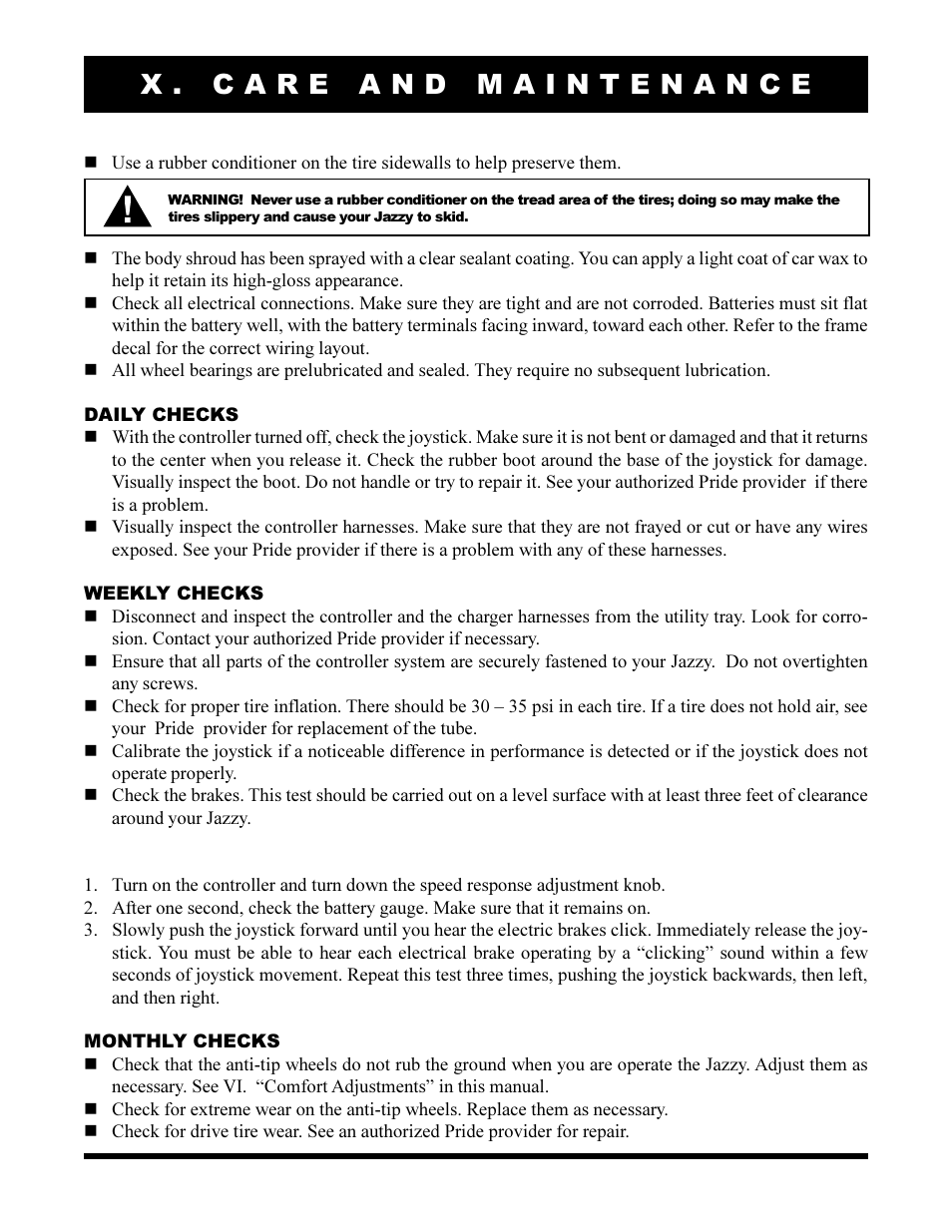 Pride Mobility Jazzy 1105 User Manual | Page 36 / 47