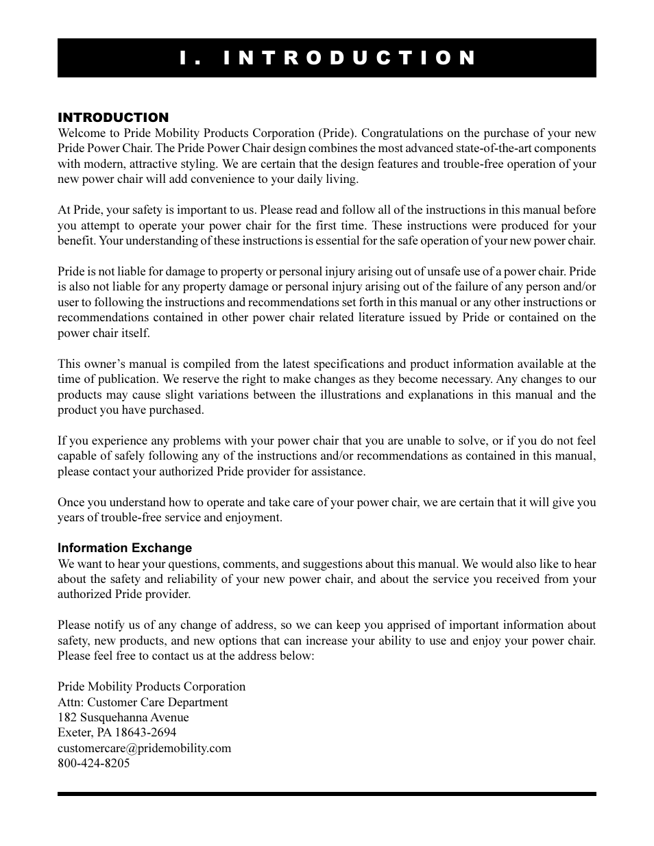 Pride Mobility Jazzy 1105 User Manual | Page 4 / 47