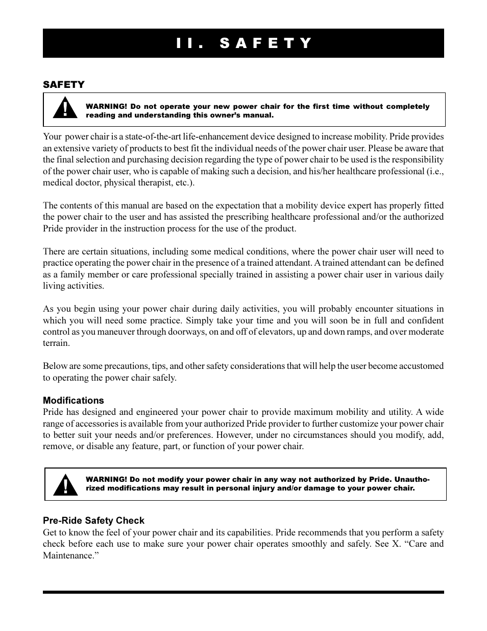 Pride Mobility Jazzy 1105 User Manual | Page 6 / 47