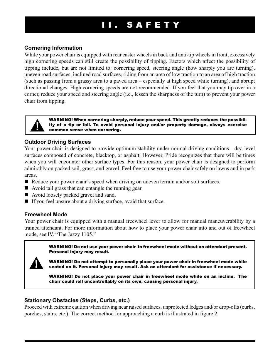 Pride Mobility Jazzy 1105 User Manual | Page 9 / 47