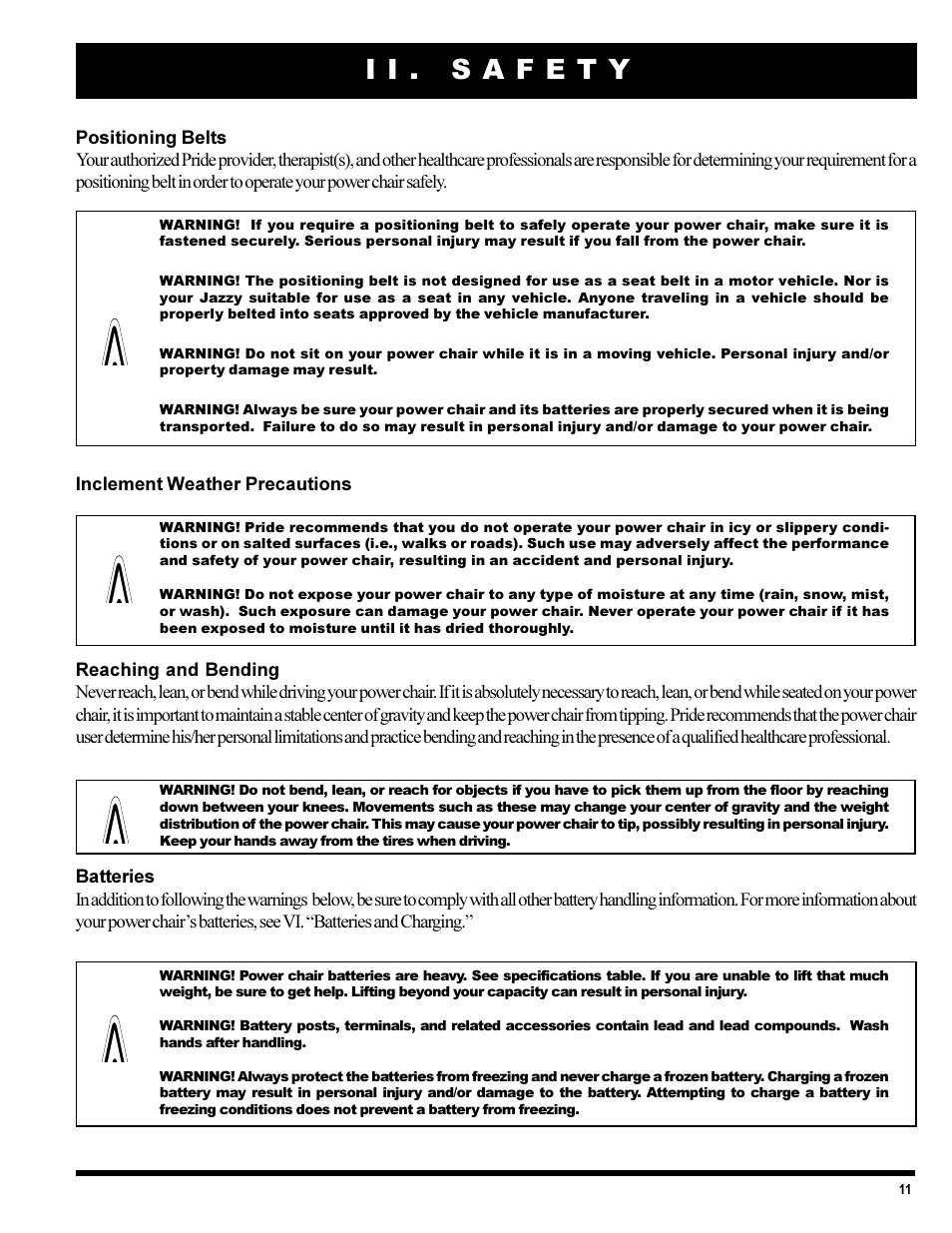 Pride Mobility 1420 User Manual | Page 11 / 47