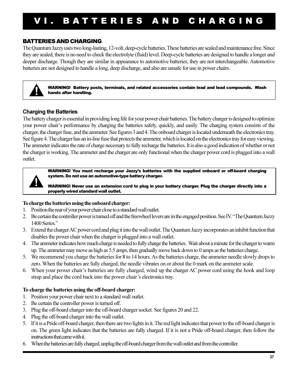 Pride Mobility 1420 User Manual | Page 27 / 47