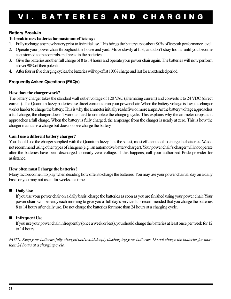 Pride Mobility 1420 User Manual | Page 28 / 47