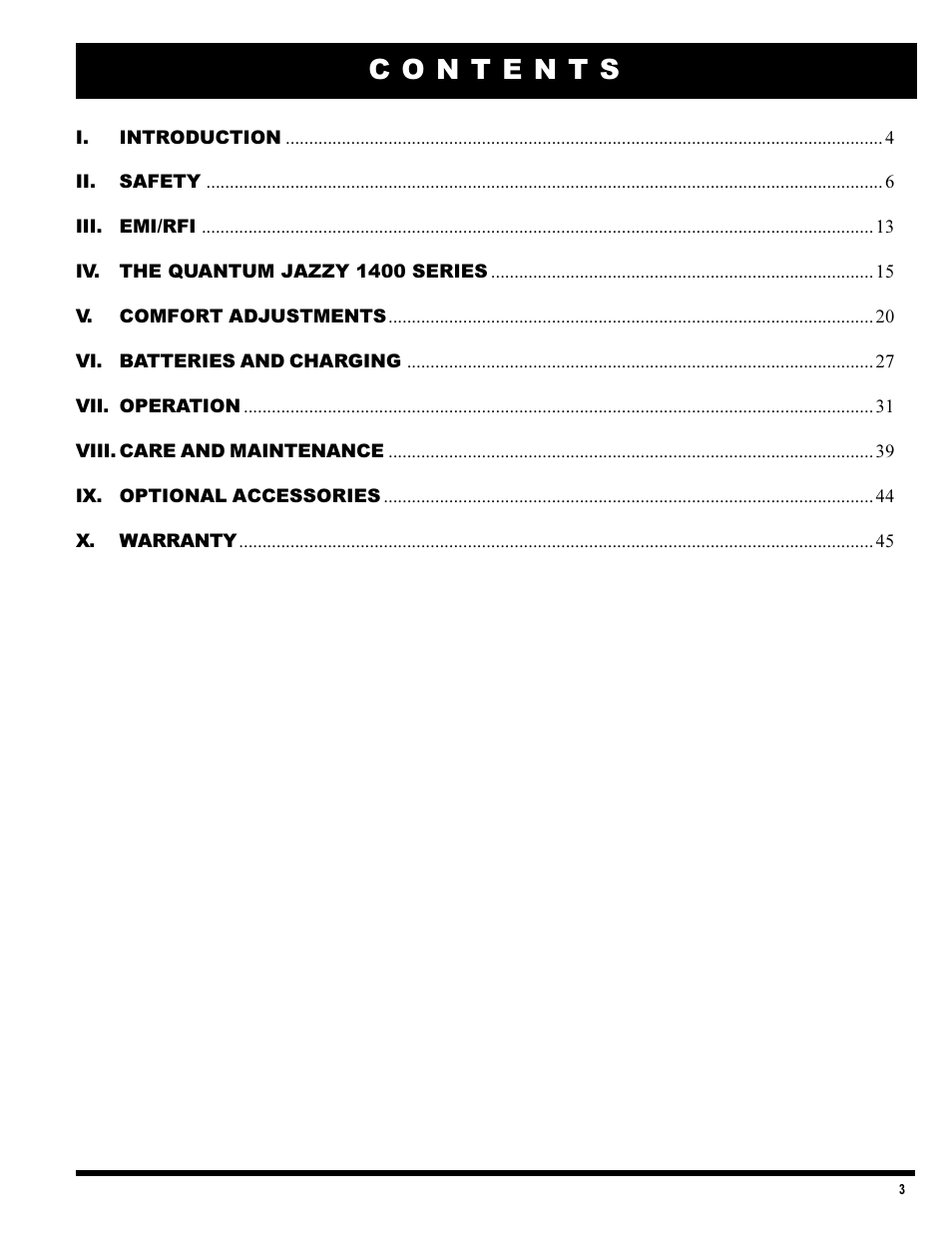 Pride Mobility 1420 User Manual | Page 3 / 47