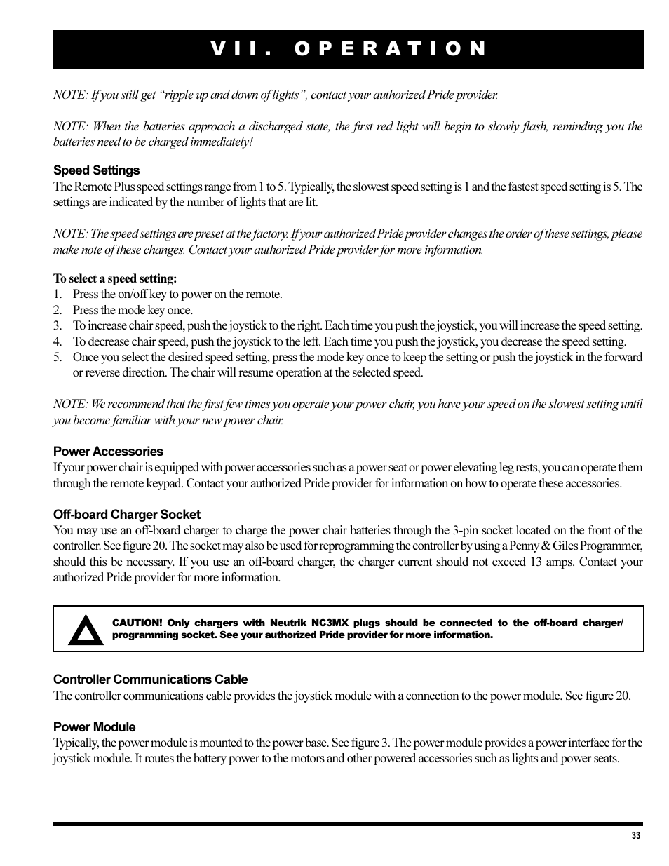 Pride Mobility 1420 User Manual | Page 33 / 47