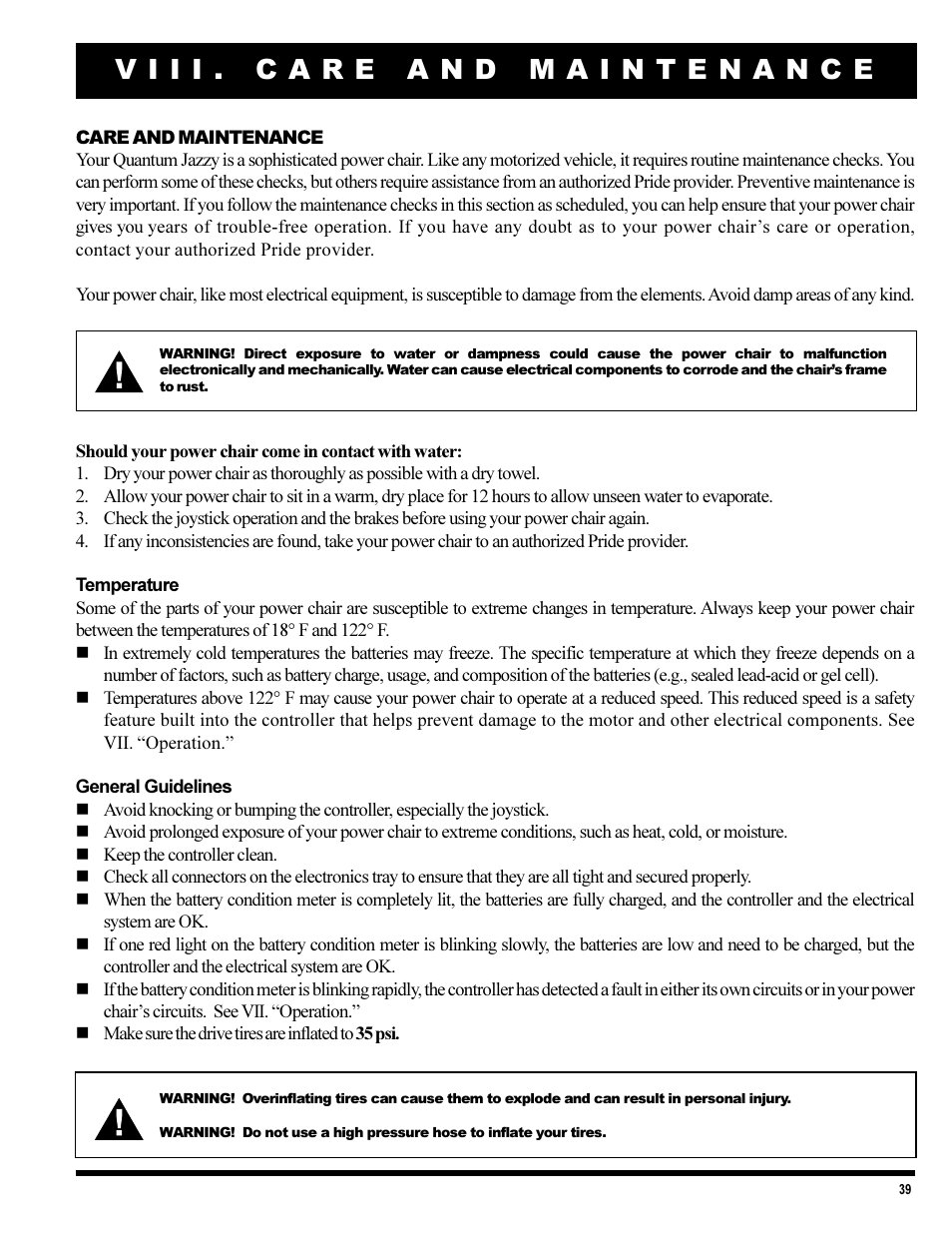 Pride Mobility 1420 User Manual | Page 39 / 47
