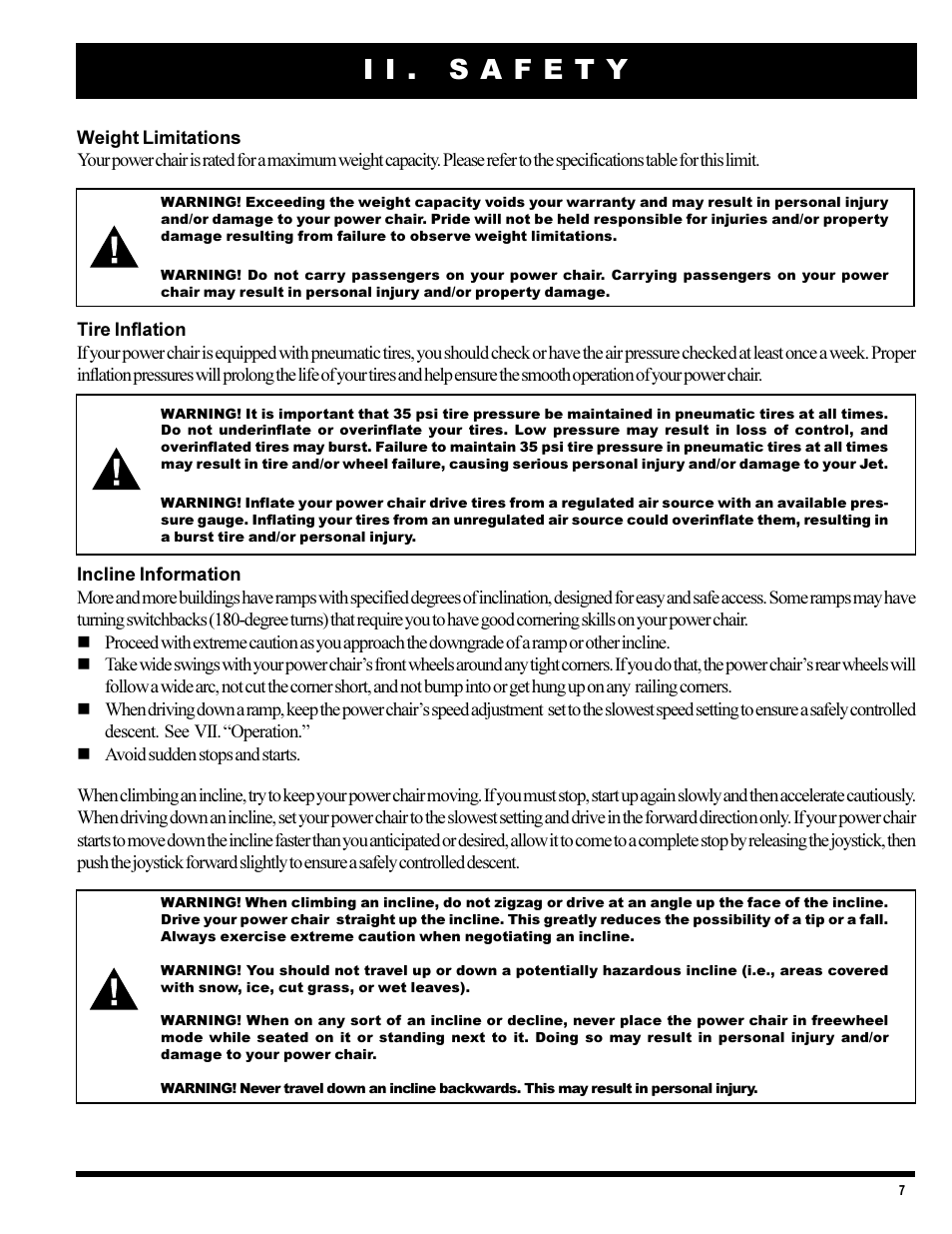 Pride Mobility 1420 User Manual | Page 7 / 47