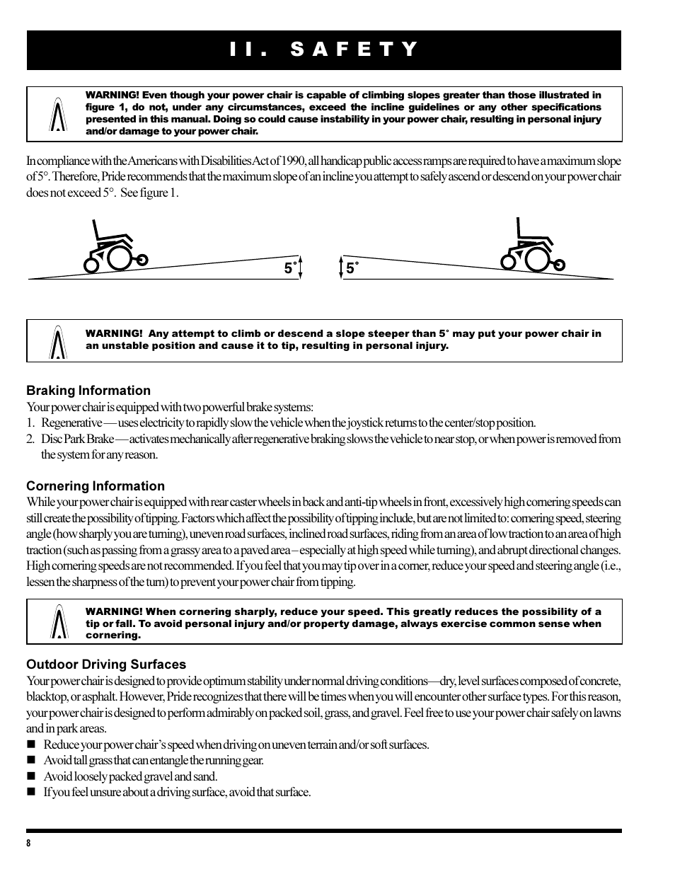 Pride Mobility 1420 User Manual | Page 8 / 47