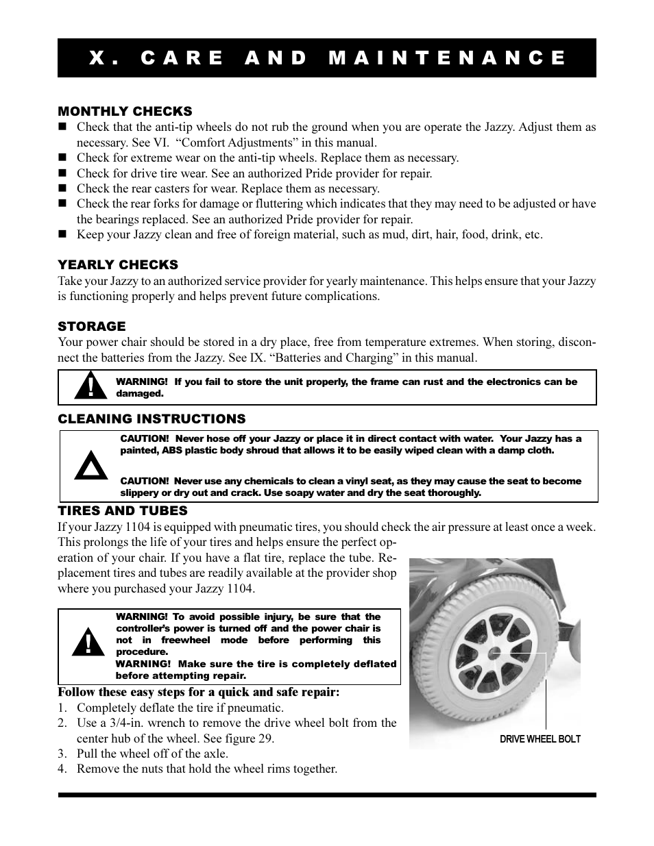 Pride Mobility Jazzy 1104 User Manual | Page 38 / 43