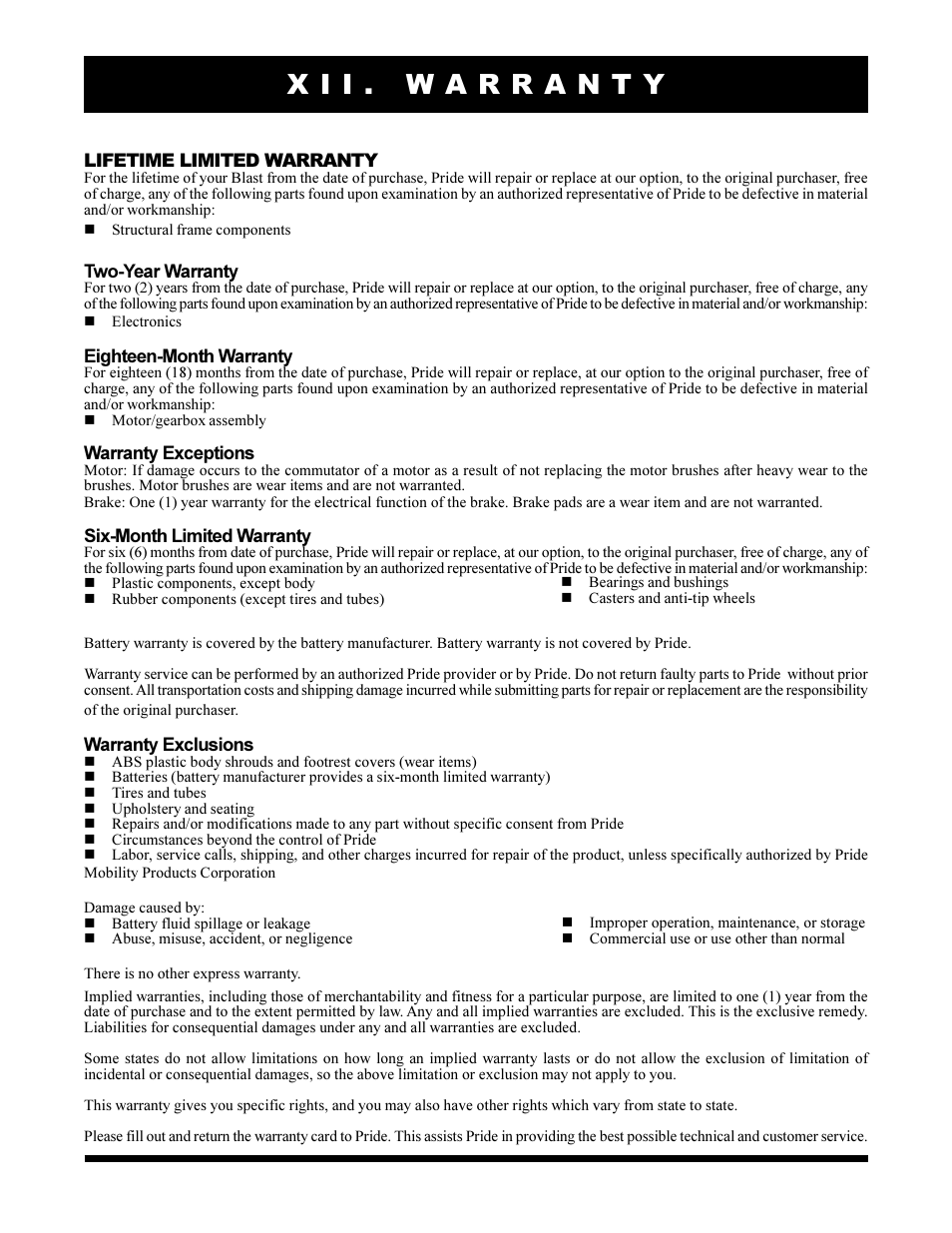 Pride Mobility Jazzy 1104 User Manual | Page 42 / 43