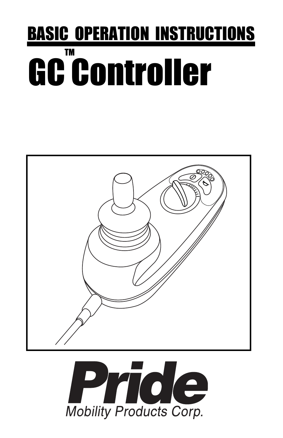 Pride Mobility GC Controller INFMANU3355 User Manual | 20 pages