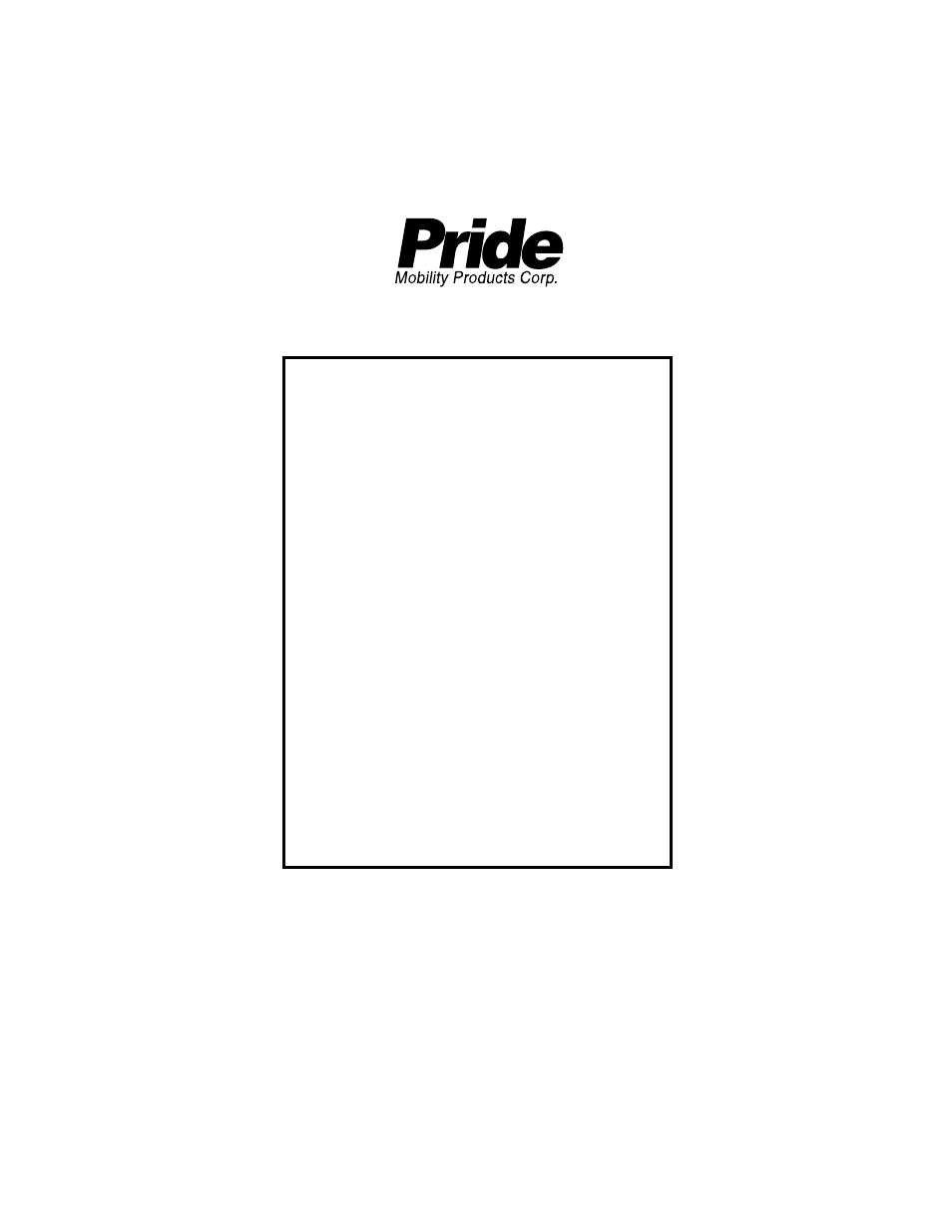 Infmanu2581 | Pride Mobility Microdrive Controller INFMANU2581 User Manual | Page 20 / 20