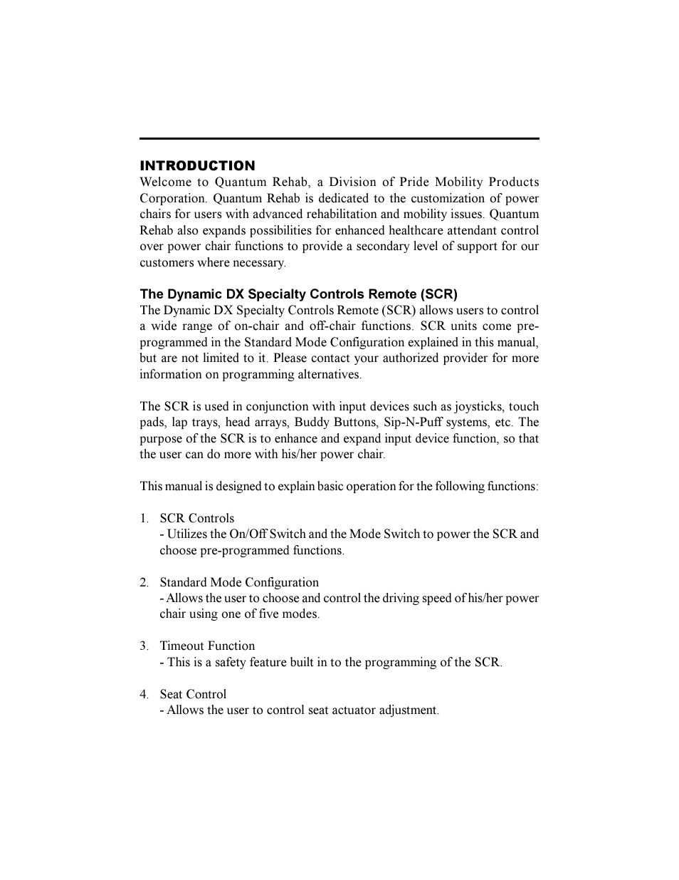 Pride Mobility Dynamic DX User Manual | Page 4 / 12