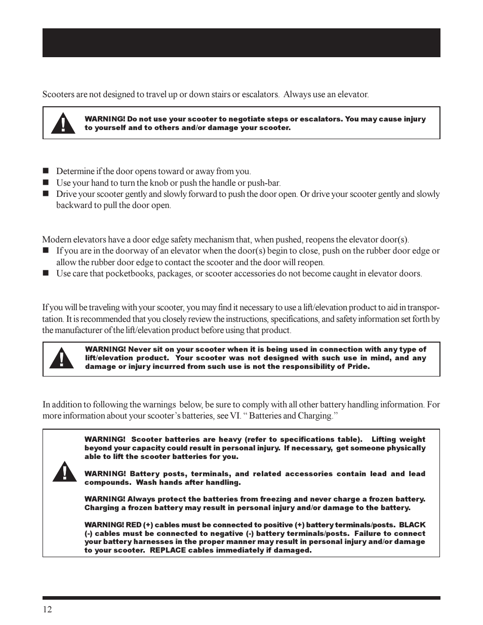 Pride Mobility SC155 User Manual | Page 12 / 39