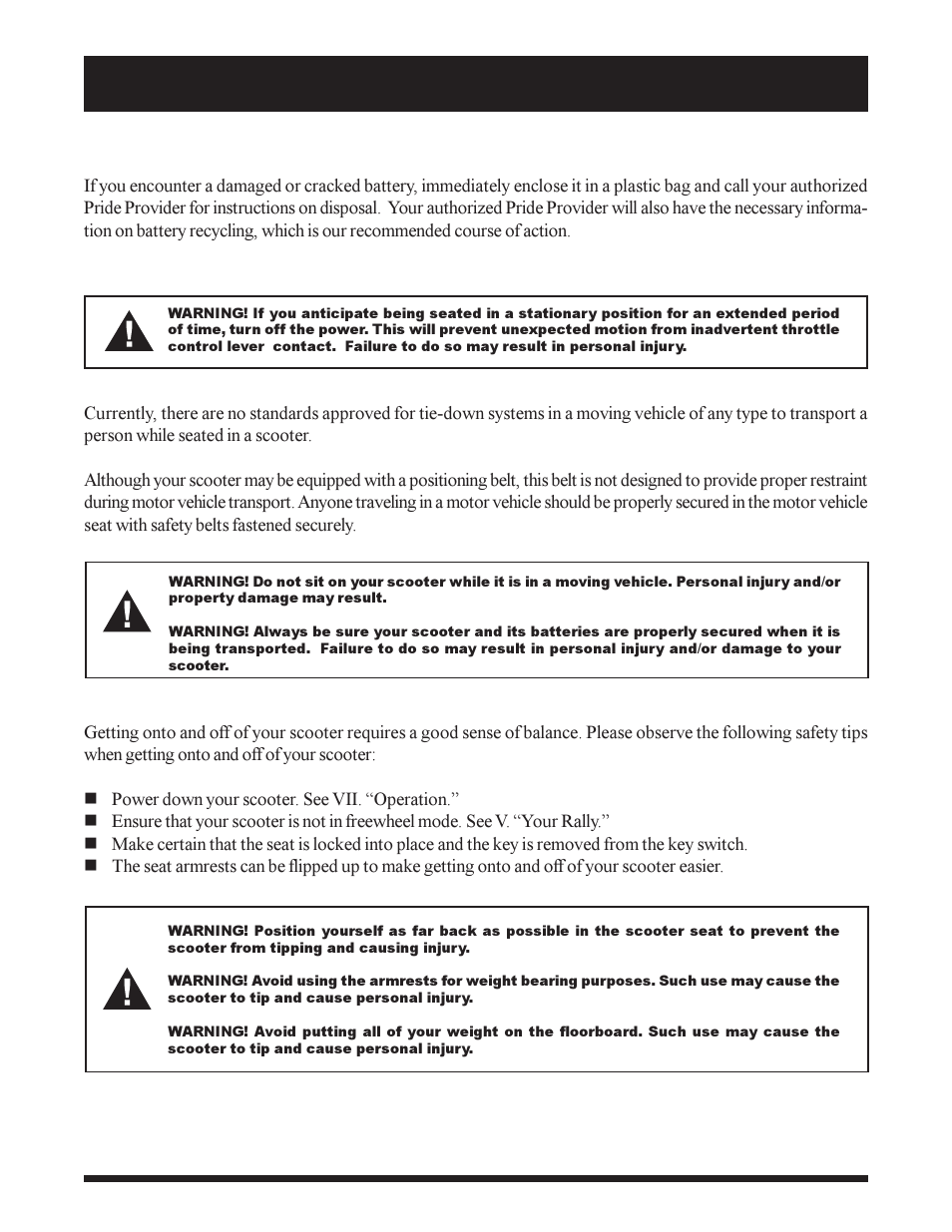 Pride Mobility SC155 User Manual | Page 13 / 39