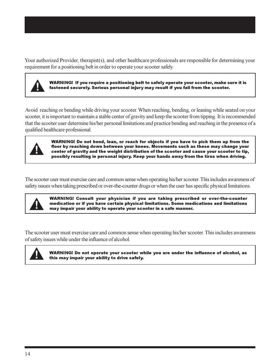 Pride Mobility SC155 User Manual | Page 14 / 39