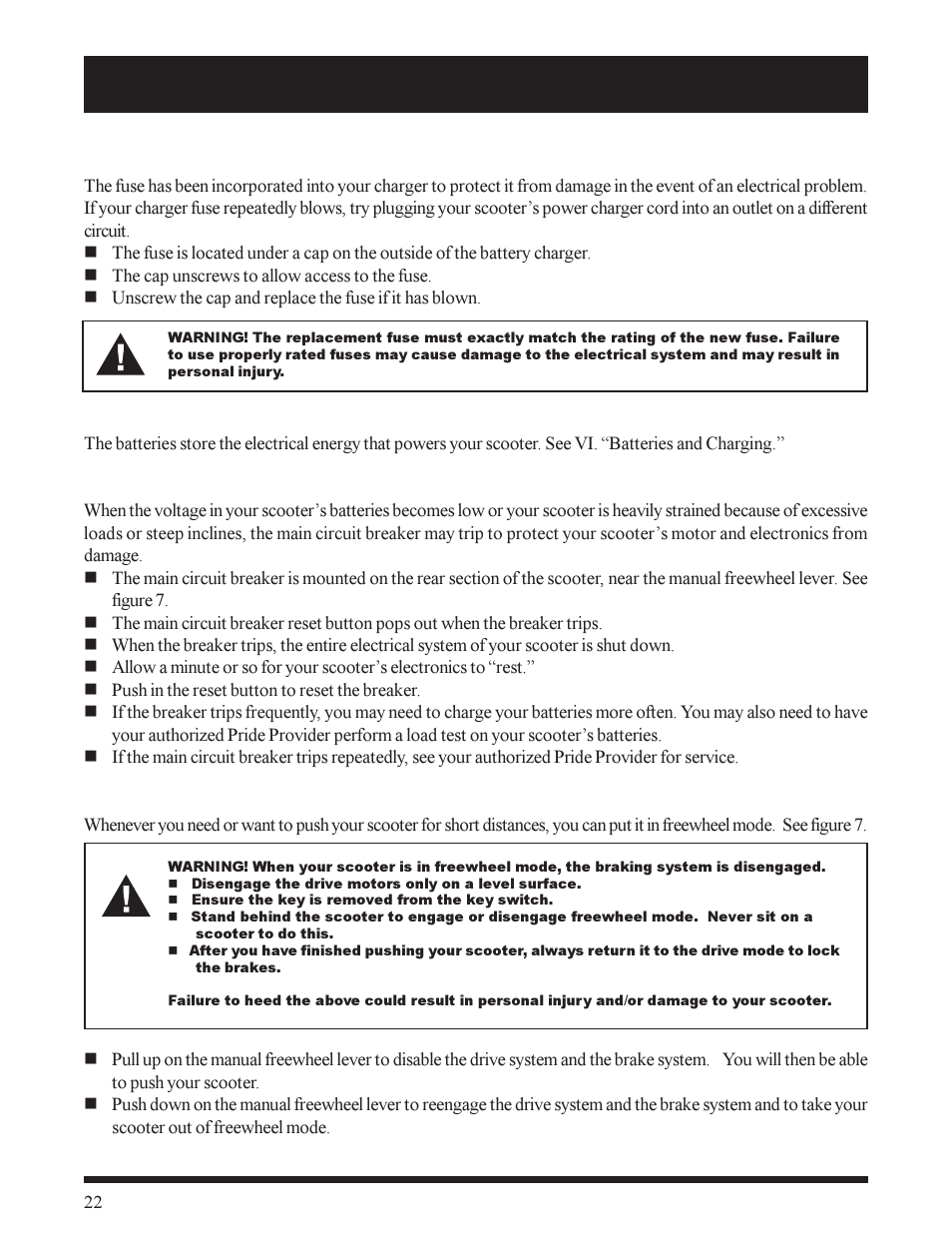Pride Mobility SC155 User Manual | Page 22 / 39
