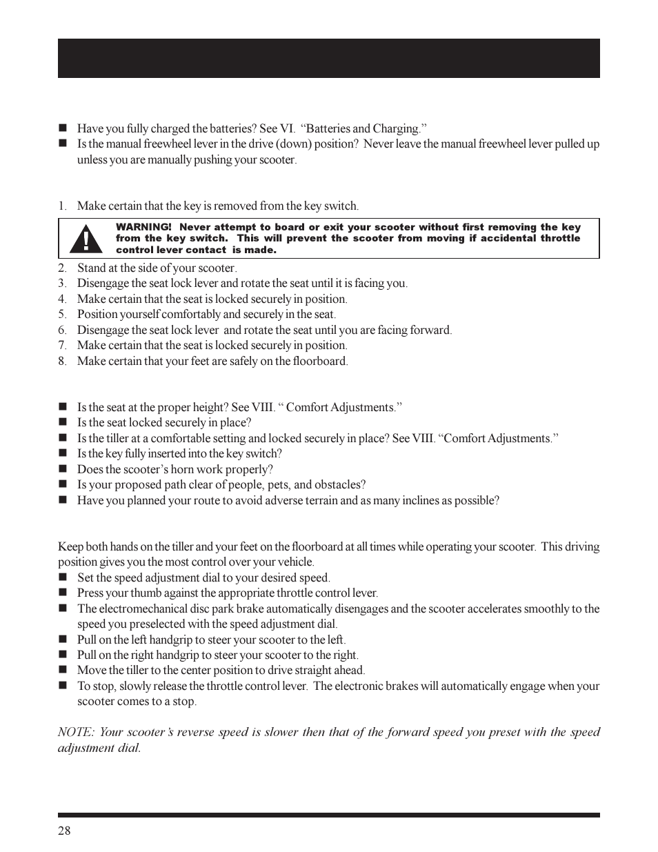Pride Mobility SC155 User Manual | Page 28 / 39