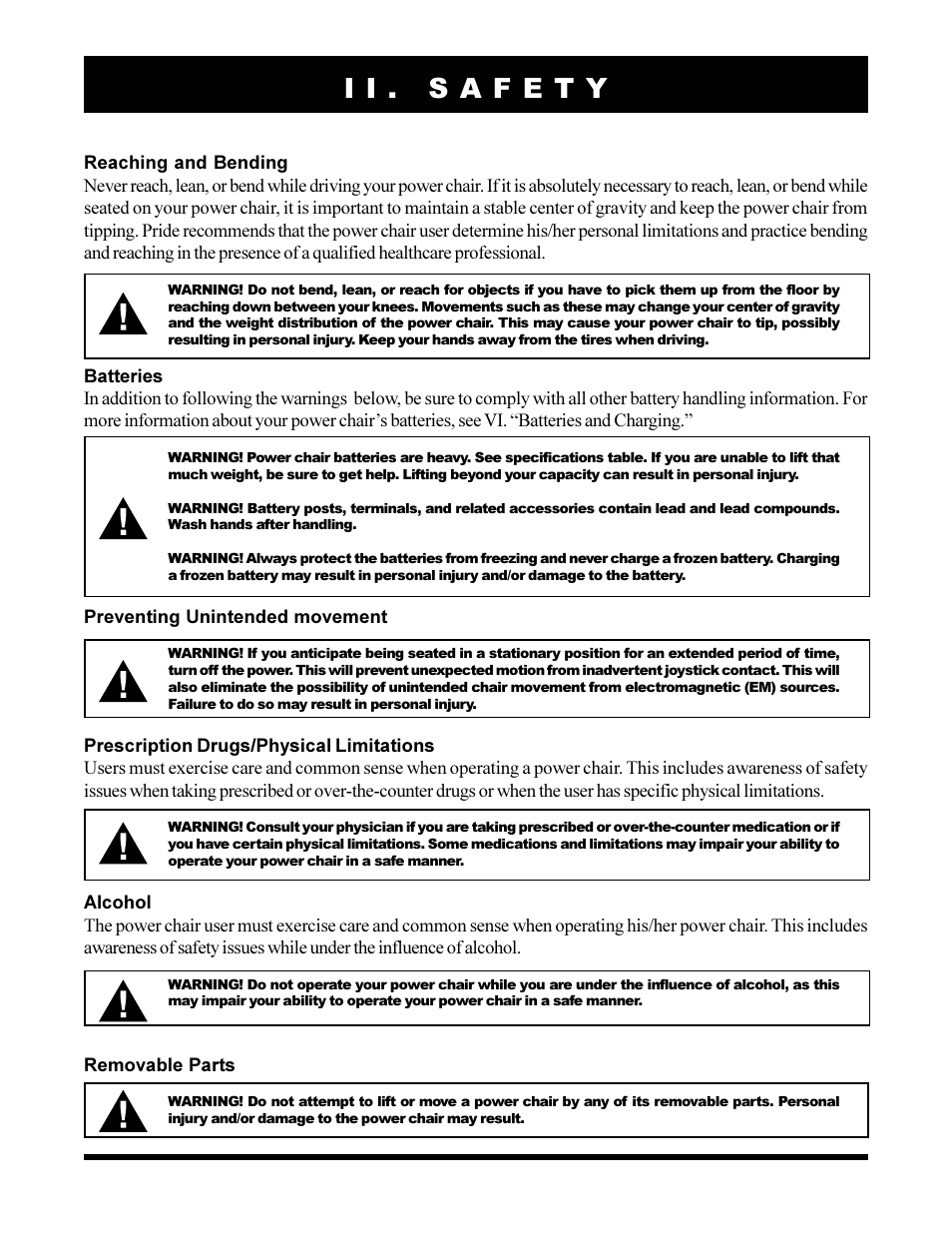 Pride Mobility JAZZY 1103 User Manual | Page 12 / 47