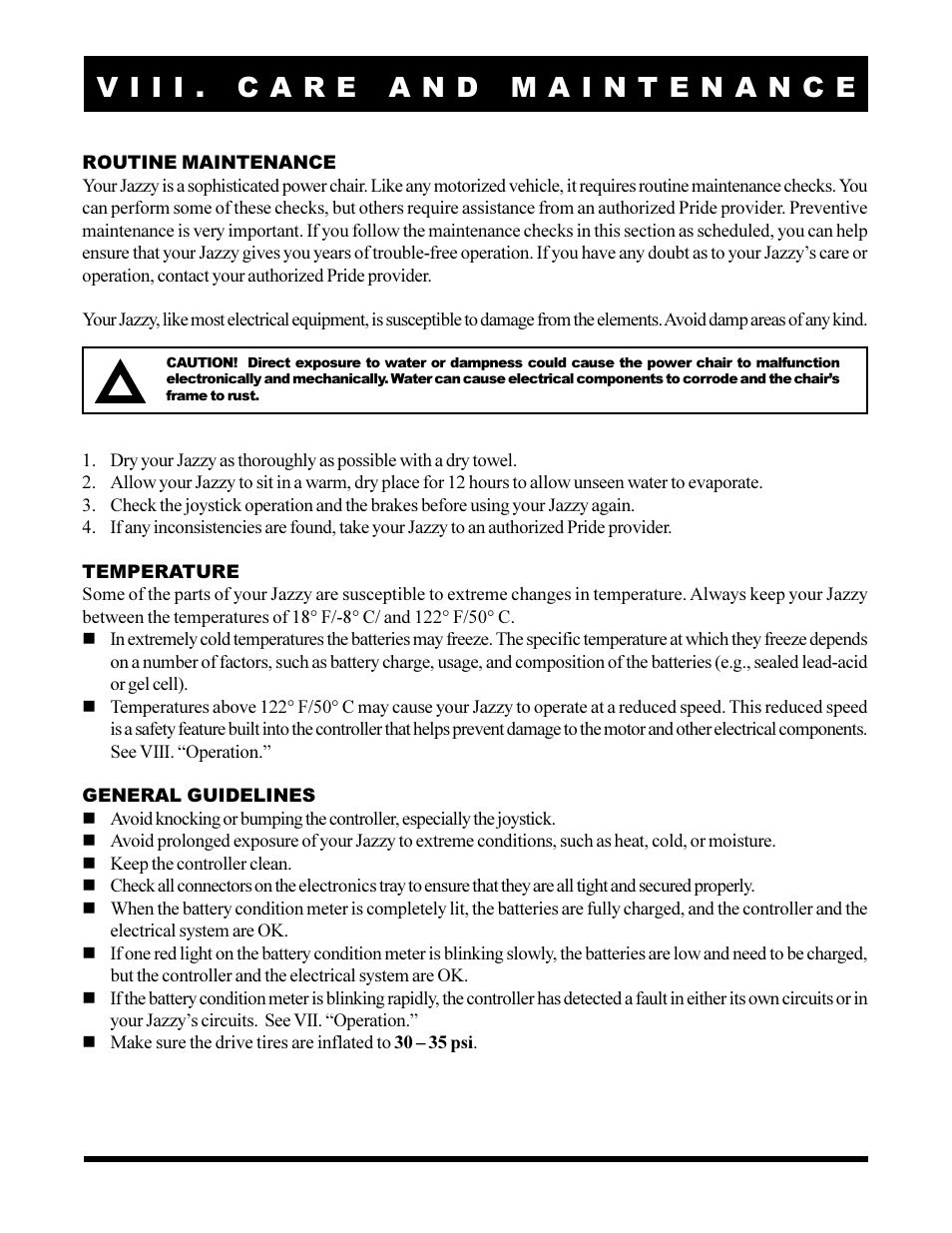 Pride Mobility JAZZY 1103 User Manual | Page 35 / 47