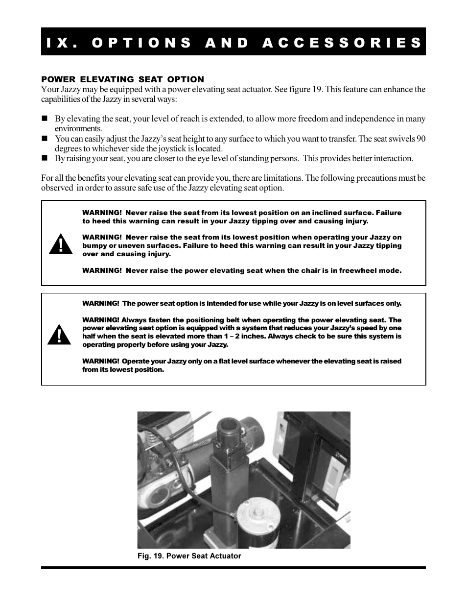 Pride Mobility JAZZY 1103 User Manual | Page 40 / 47