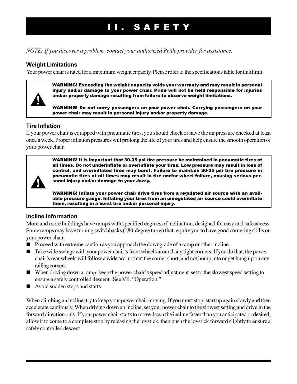 Pride Mobility JAZZY 1103 User Manual | Page 7 / 47