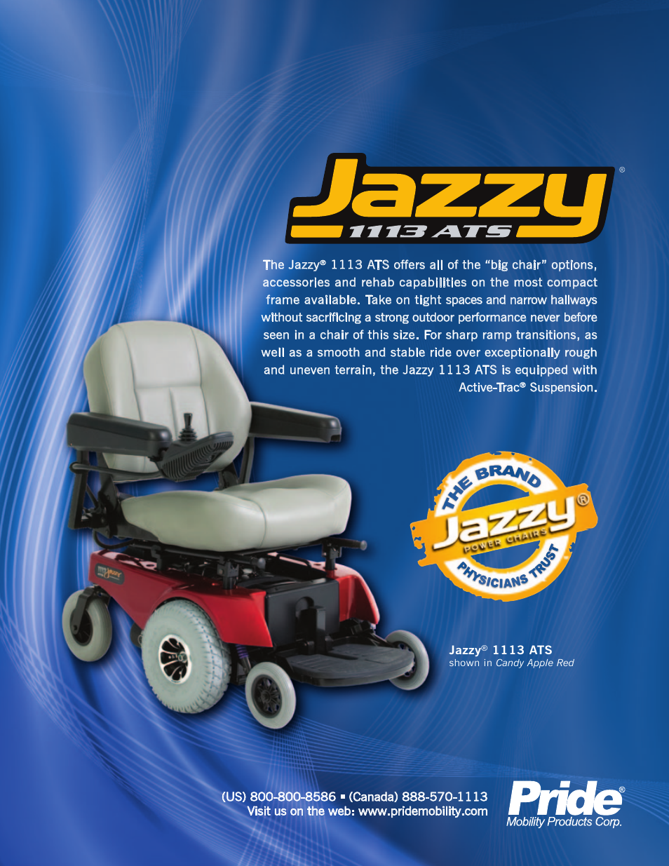 Pride Mobility Jazzy 1113ATS User Manual | 2 pages