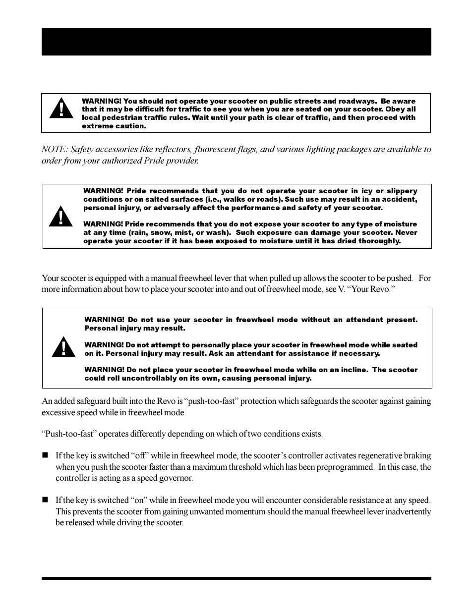 Pride Mobility SC3450 User Manual | Page 11 / 38