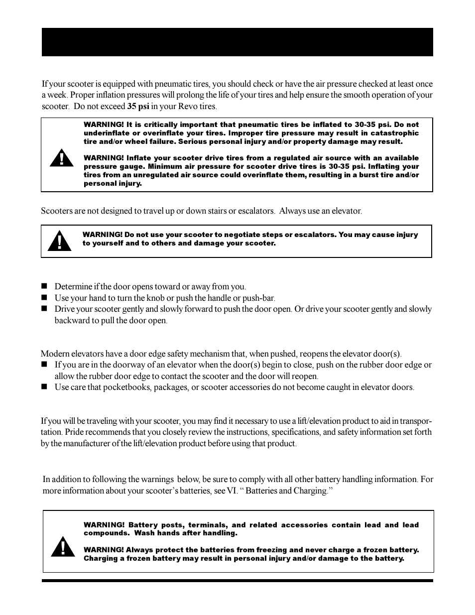 Pride Mobility SC3450 User Manual | Page 12 / 38