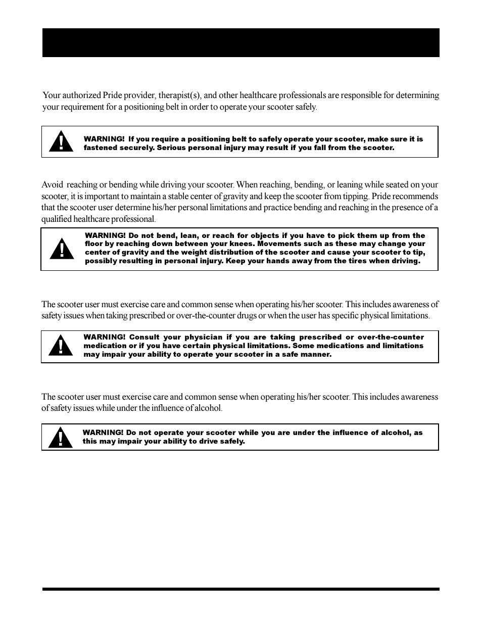 Pride Mobility SC3450 User Manual | Page 14 / 38