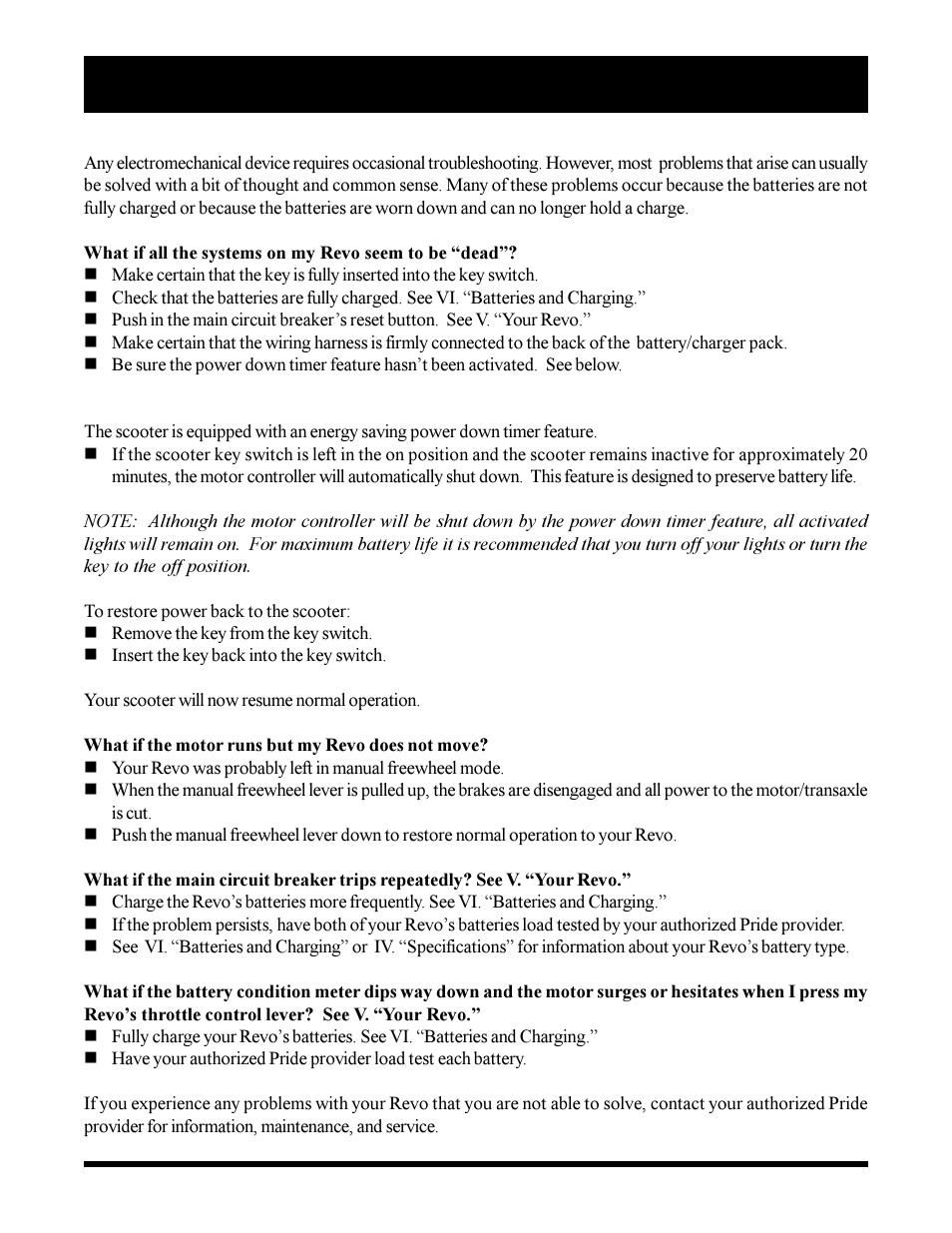 Pride Mobility SC3450 User Manual | Page 34 / 38