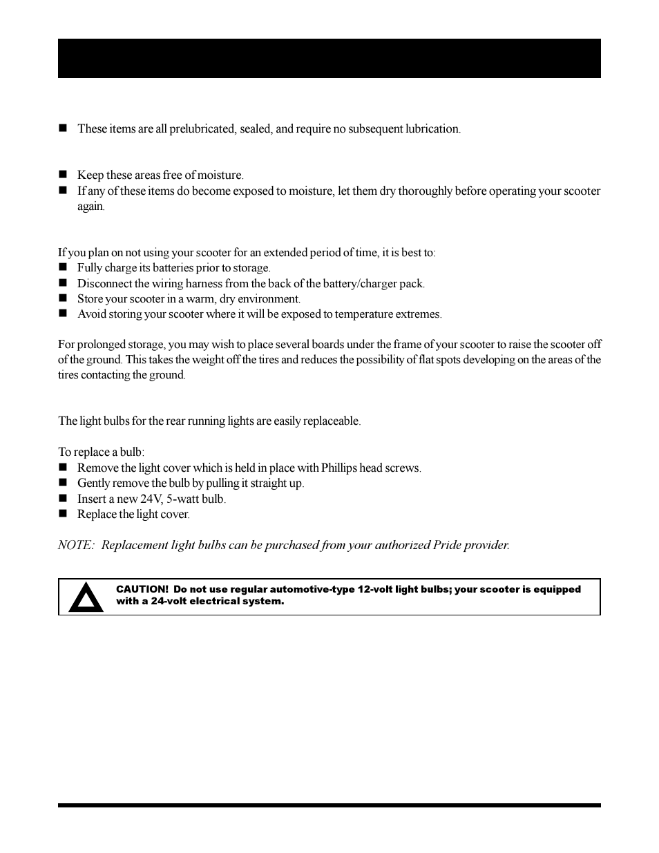 Pride Mobility SC3450 User Manual | Page 36 / 38