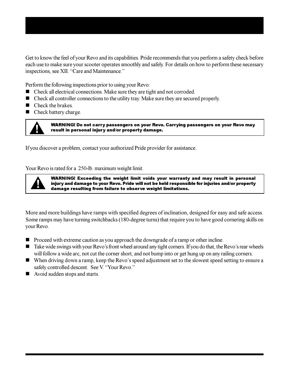 Pride Mobility SC3450 User Manual | Page 7 / 38