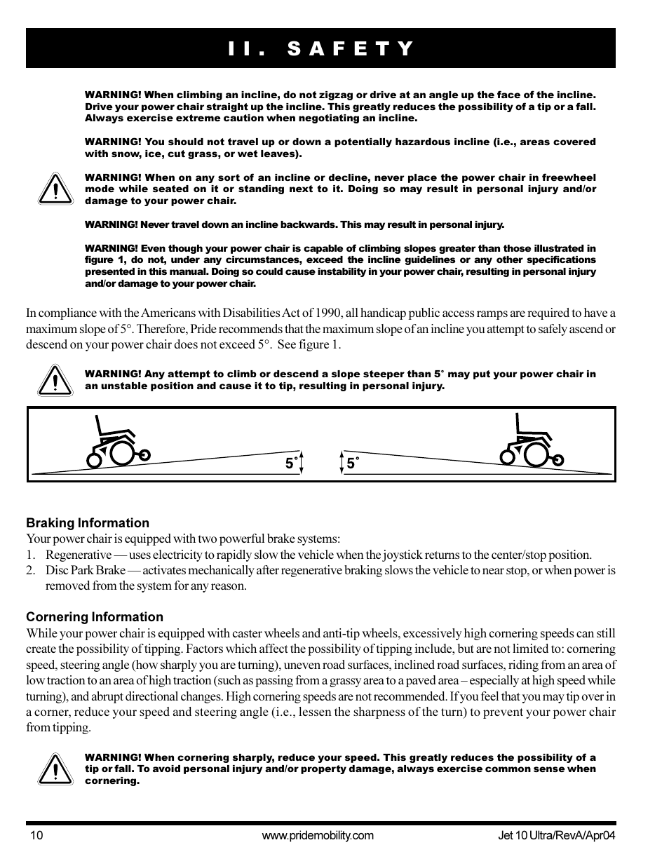 Pride Mobility Jet10Ultra User Manual | Page 10 / 44